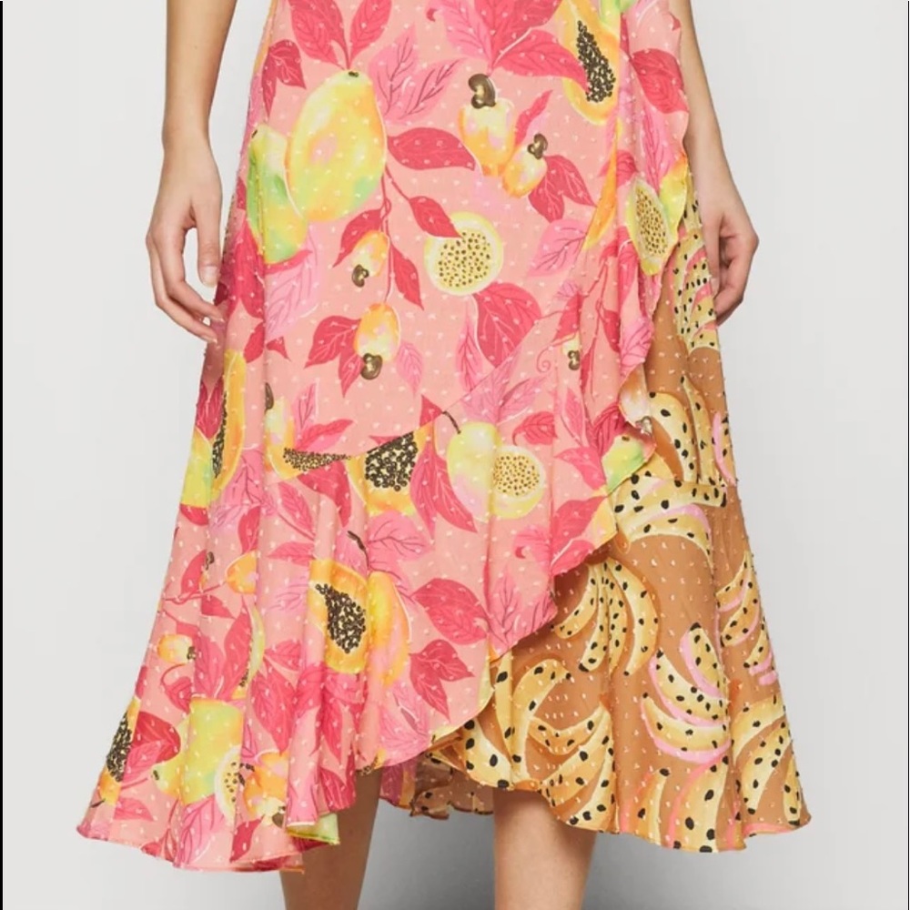 Farm Rio wrap skirt XL NWT